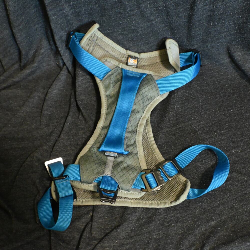 Kurgo Air Journey L Dog Harness Reflective Trim Back Handle Large Blue